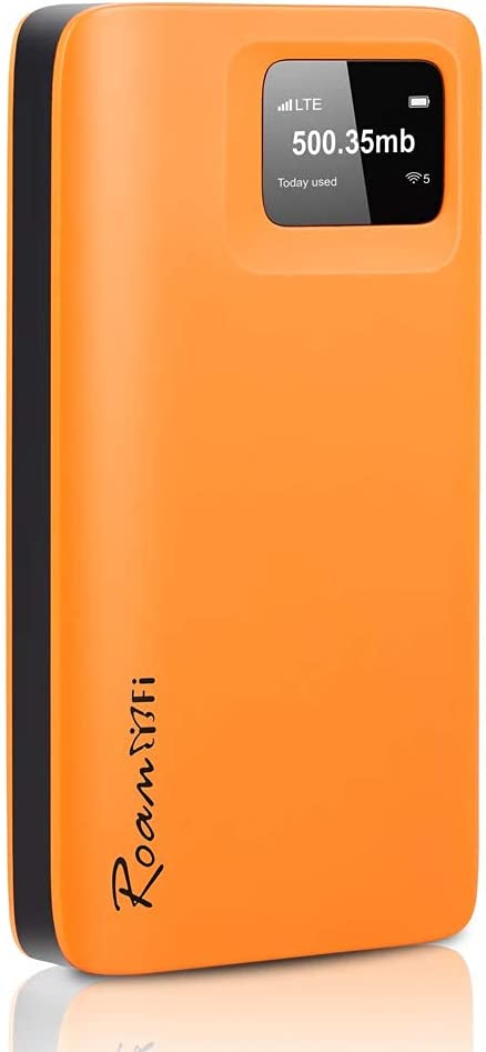 RoamWiFi 4G LTE WiFi Mobile Hotspot Router, Worldwide WiFi Portable High Speed WiFi Hotspot with US 100GB & Global 1GB Data 90Day,No SIM Card Needed,Pocket WiFi for Travel in 160+ Countries in GH