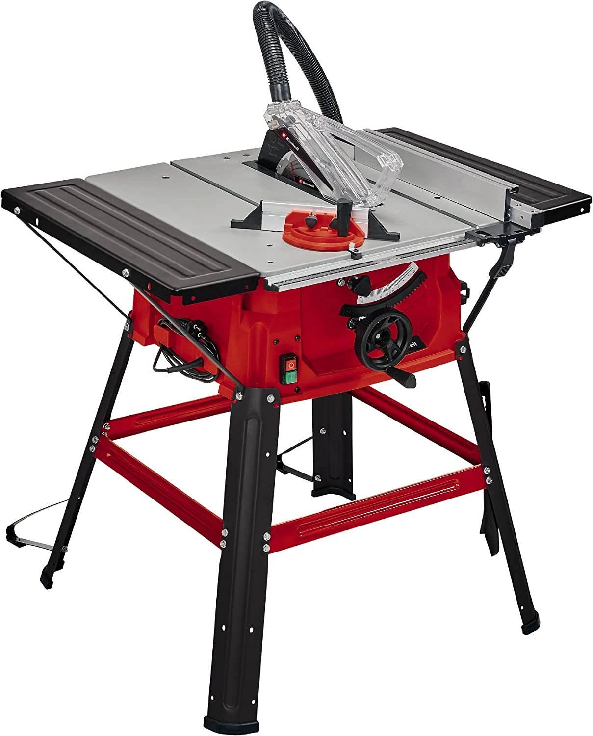 Einhell 4340490 Bench-type Circular Saw TC-TS 2025/2 U (Maximum 2000 W, Saw Blade with Height/Angle Adjustment Facility, Parallel Stop, Angle Stop +/- 60°), 113.5 cm*89.6 cm*87.0 cm in GH