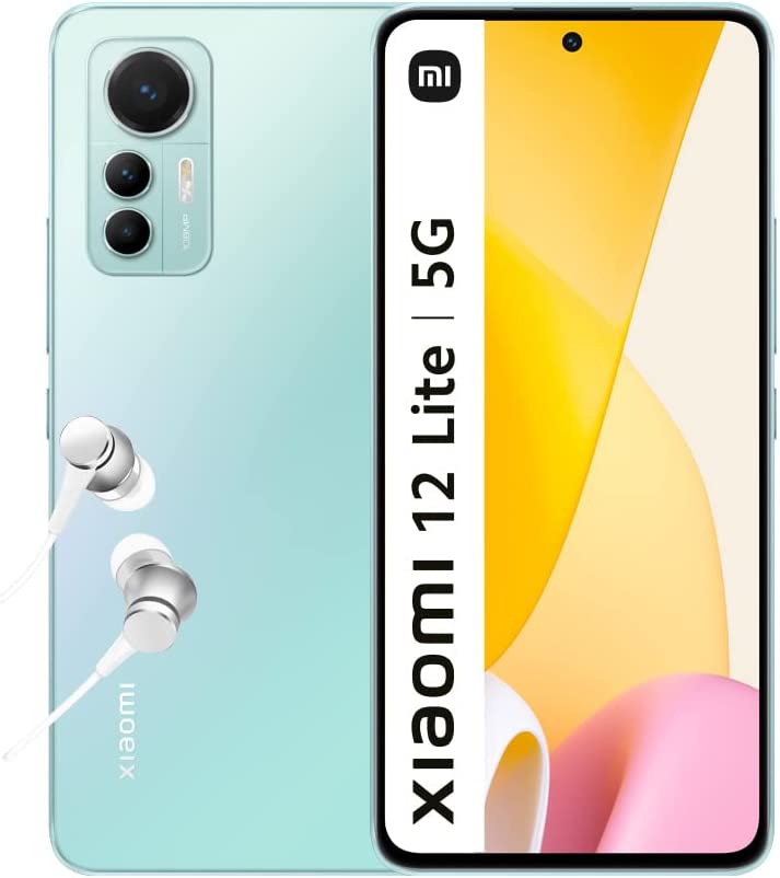 iaomi 12 Lite 5G - Smartphone 8+128 GB, 6.55” 120Hz AMOLED Display, Snapdragon 778G, 108MP Triple Camera, 4300mAh with 67W Turbo Charge, Green in GH