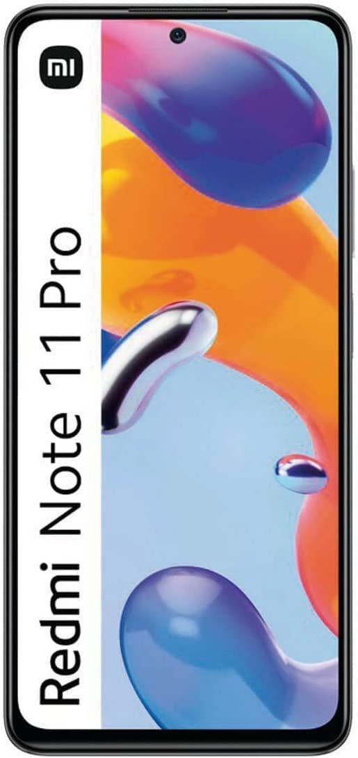 Xiaomi Redmi Note 11 Pro 5G - Smartphone 6+128GB, 6.67” 120Hz FHD+ AMOLED DotDisplay, Snapdragon 695, 108MP+8MP+2MP AI Triple Camera, 5000mAh, Graphite Gray in GH