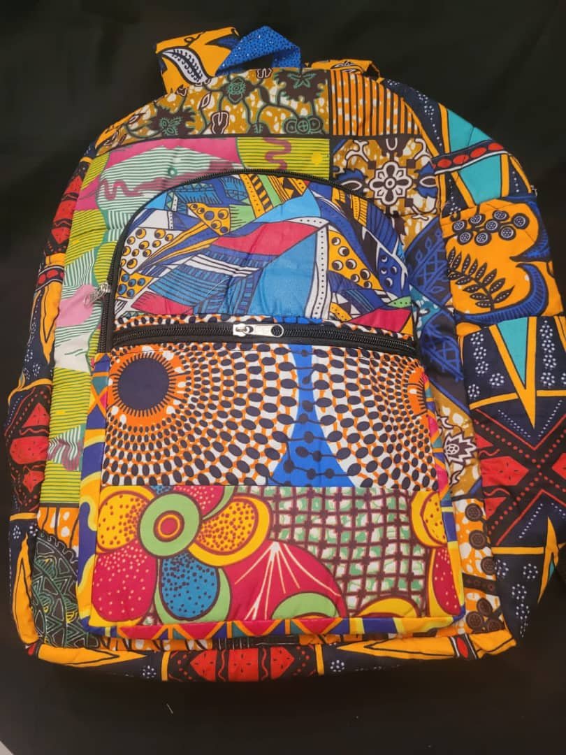 Laptop Bag Backpack African Print bag