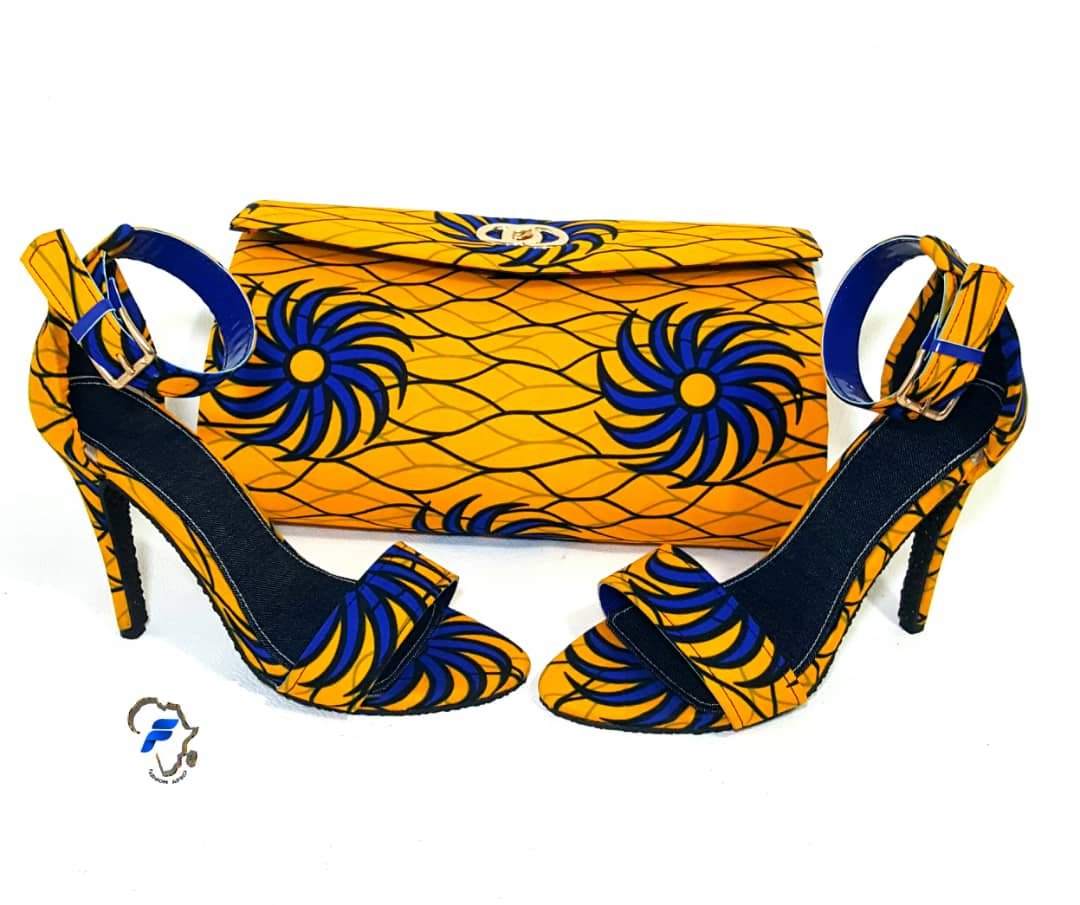 Ladies Open toe Heel and Purse for women