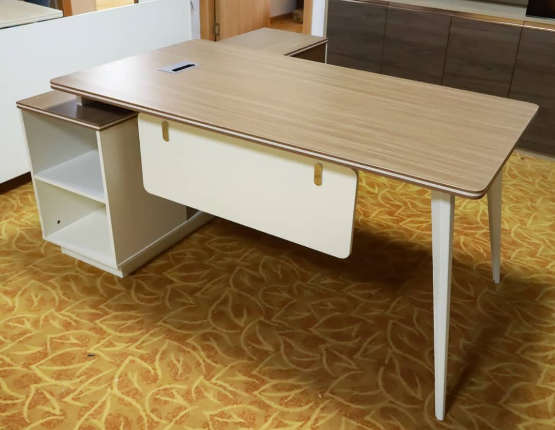Manager Desk With Side Cabinet in GH