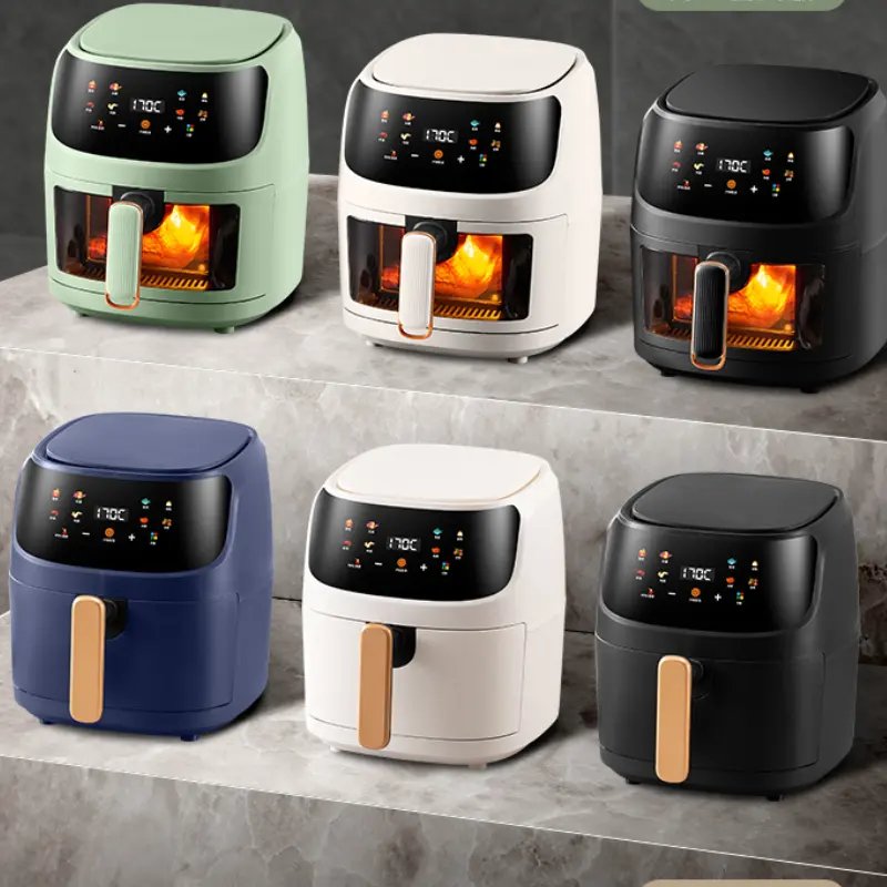 8L Air Fryer Silver Crest Large Capacity Multifunctional Deep Oil Free Steam 8l Airfryer Stainless Steel Liner in GH