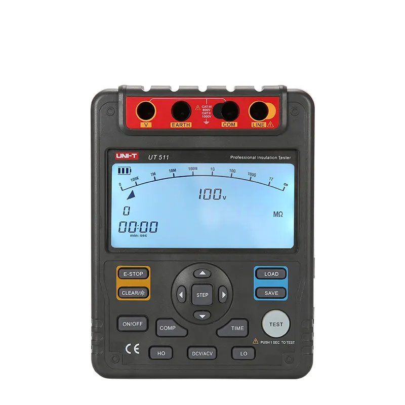 Digital Insulation Resistance Tester UNI-T Auto-ranging 18 Groups Recordable Data Quick Diagnosis for Generators UNIT UT511 in GH