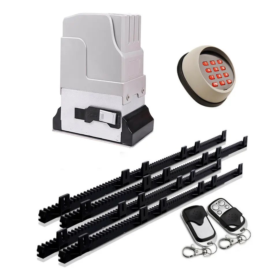Sliding Gate Opener Electric/Battery and Solar | Sliding Gate Opener Kit 12v DC 1200kg Heavy Duty Security Gate Operator set in GH