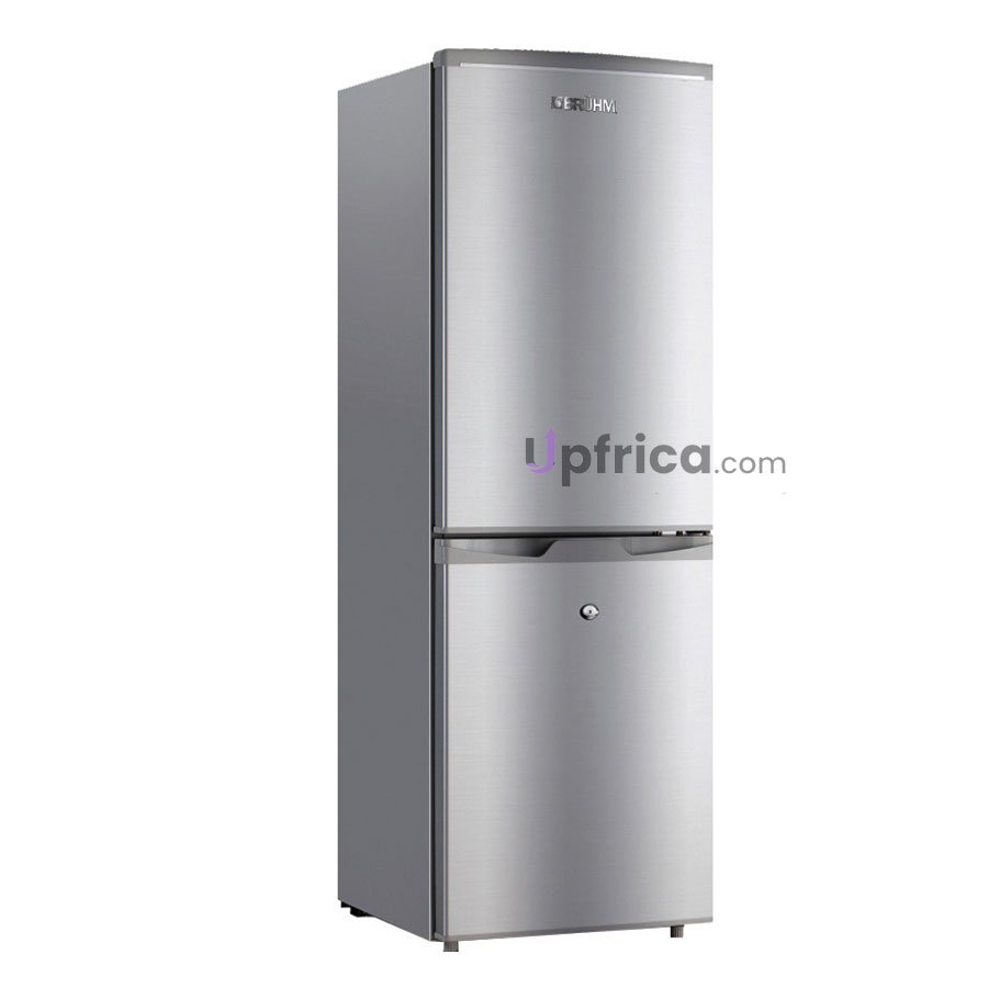 Bruhm Fridge Freezer Double Door Refrigerator 186L in GH