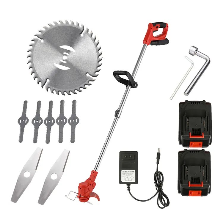 Battery Powered Electric Brush Cutter Grass Trimmer Electric Lawn Mower Garden Bush Cutter Machine