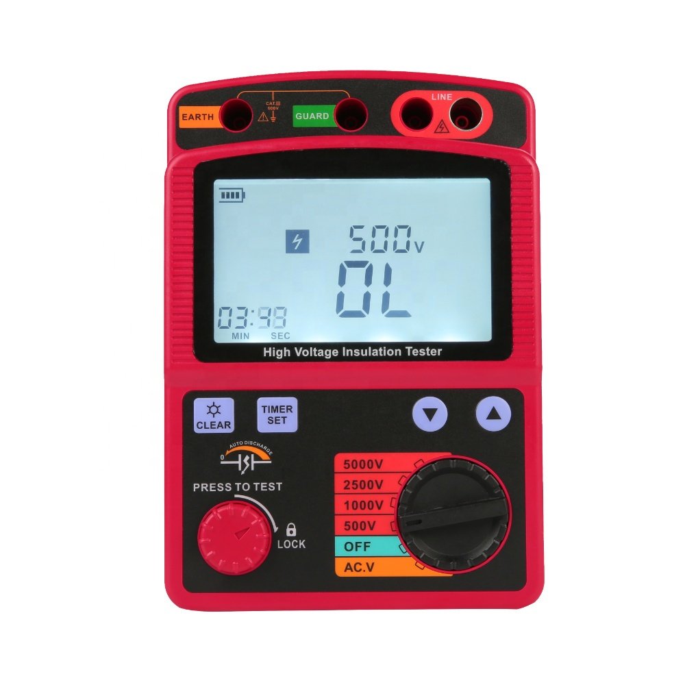 Insulation Resistance Tester Meter 5KV 5000V  Megger with PI test