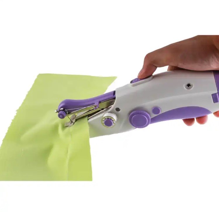 Handheld sack sewing machine
