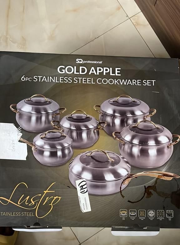 6pc Stainless steel cookware
