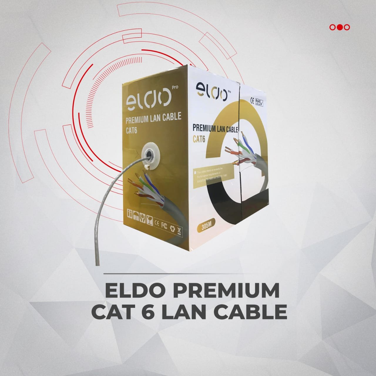 Premium Lan Cable Cat 6 for CCTV security camera systems