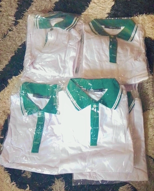 Polo for kids and adults,white color only in NG