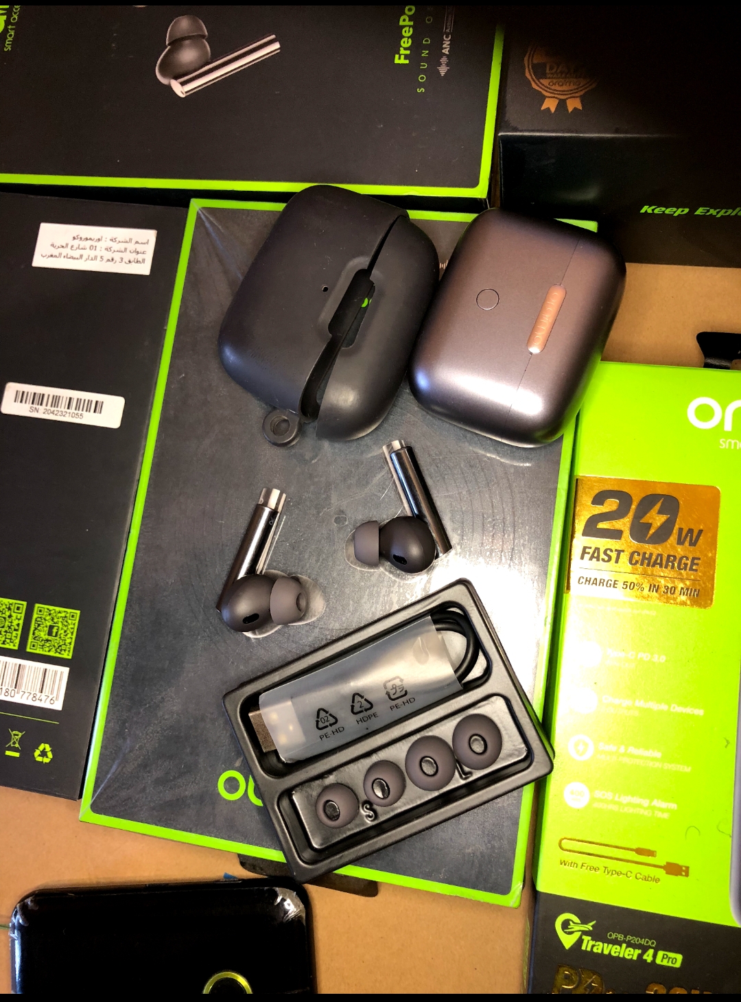 Oraimo Freepods Pro Earbuds Earpods ANC( Active Noise Cancellation)