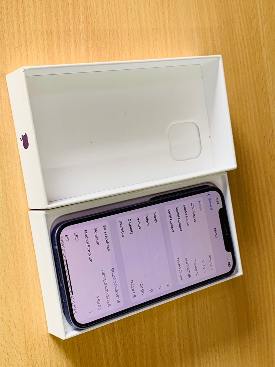 iPhone 12 Original 128GB storage in GH