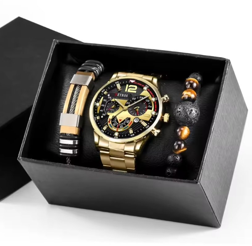 Watches Bracelet Set With Box Sport Business Clock Calendar watches for men Reloj Jewelry sets