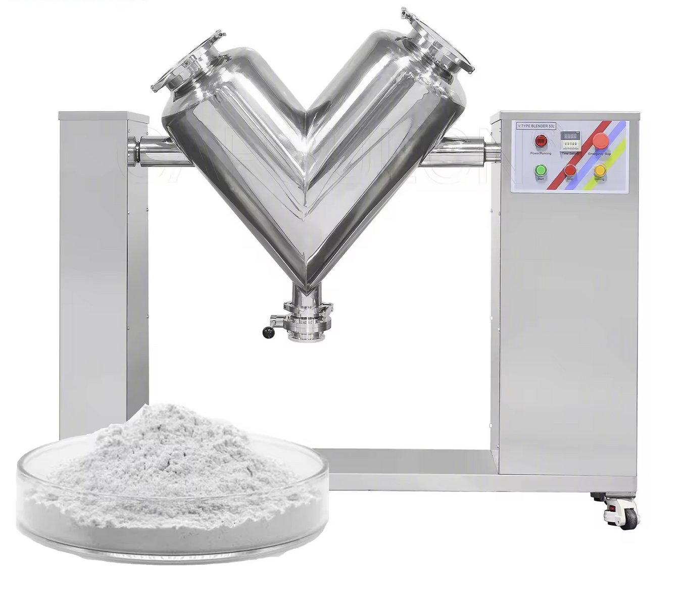Powder Mixer Machine V50 Pro CE Blending Machine for food & Washing Powder/Dry | Chemical Mixing Equipment