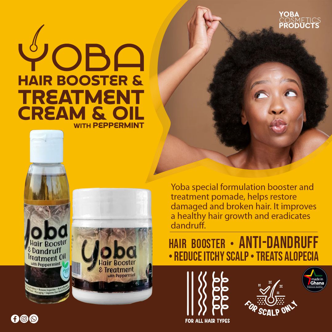 Yoba Hair Booster and Treatment Cream & Oil