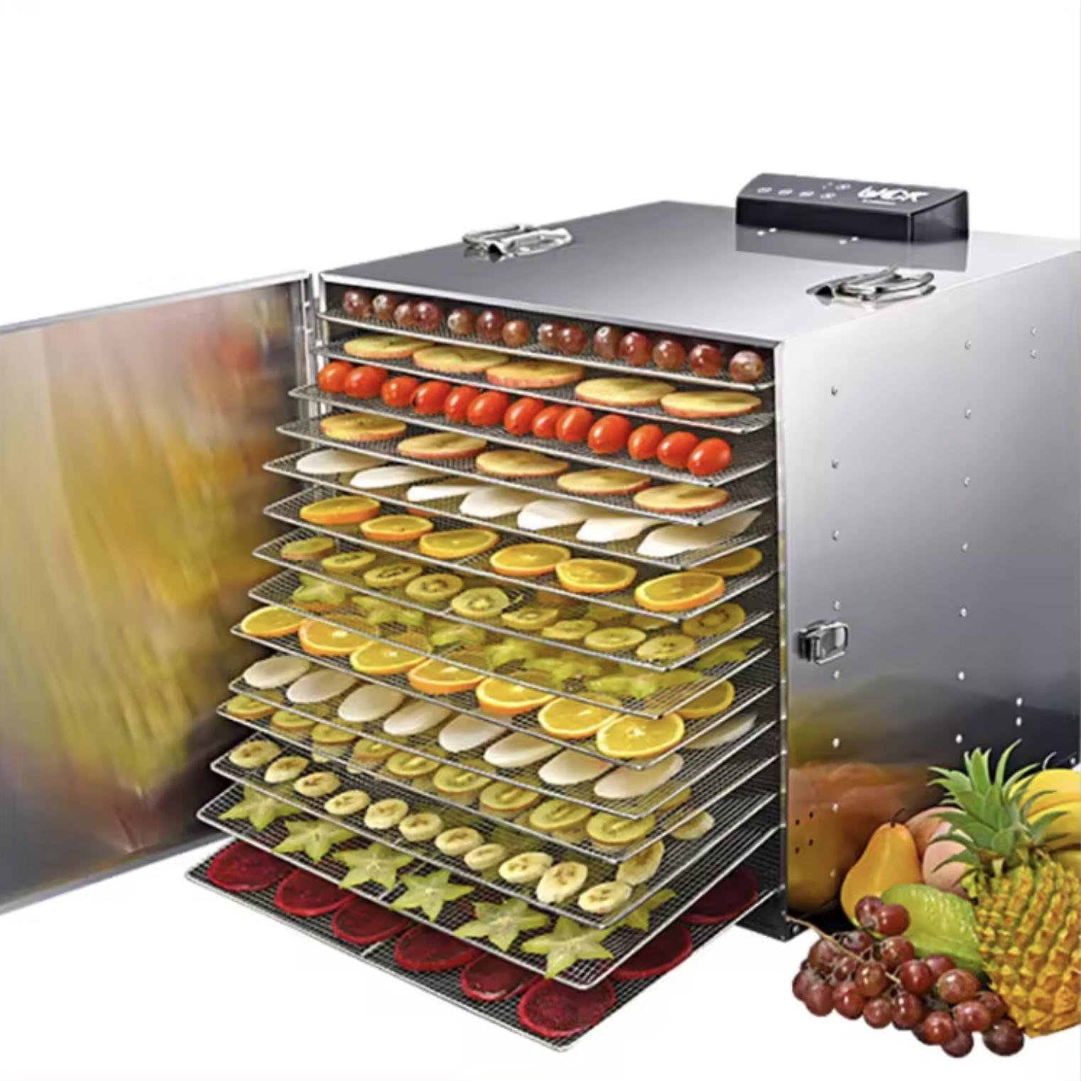 Fruit Dryer Dehydrator Machine Freeze Vacuum Dryer For Fruit Vegetable Industrial Dryers 10 Layers
