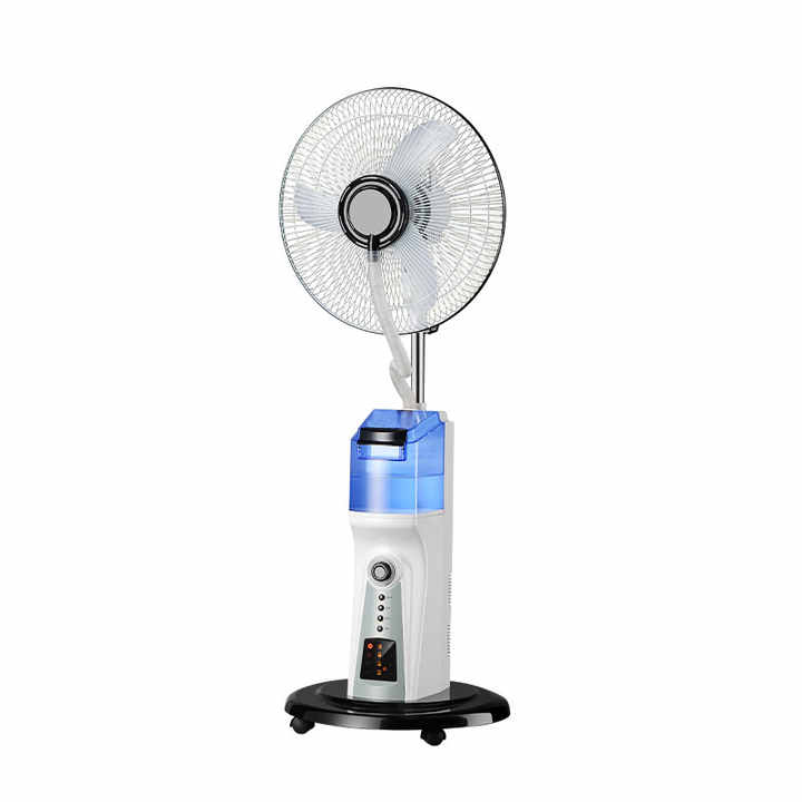 Rechargeable Fan Water mist Air Cooler standing Stand Fan 16 inches