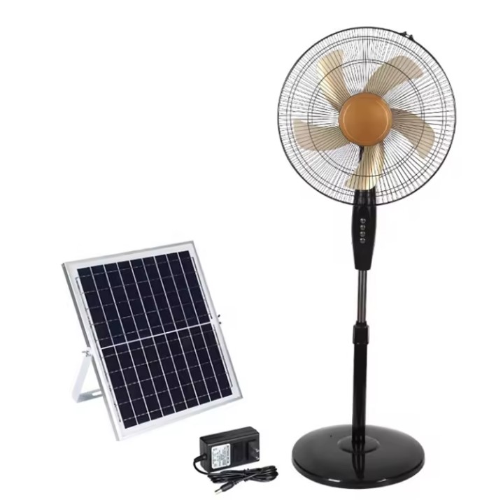 Rechargeable Fan Battery Solar  Powered Floor Fan