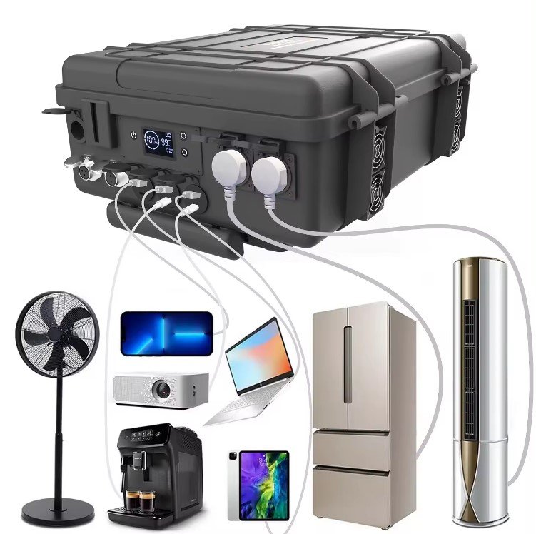 Solar Power Station Portable Outdoor 3000W with Inverter Power Station Generator