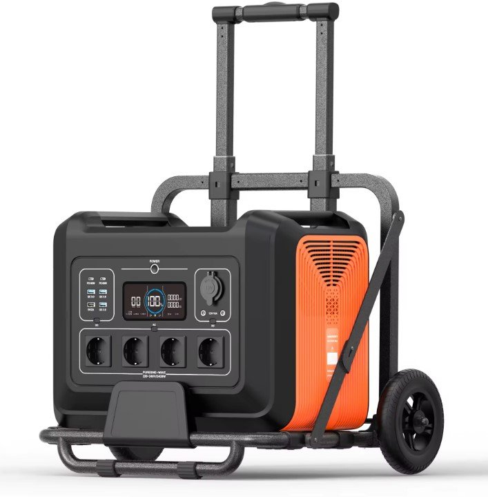 Solar Generator 220V 2400W LiFePO4 Generator Portable Power Station