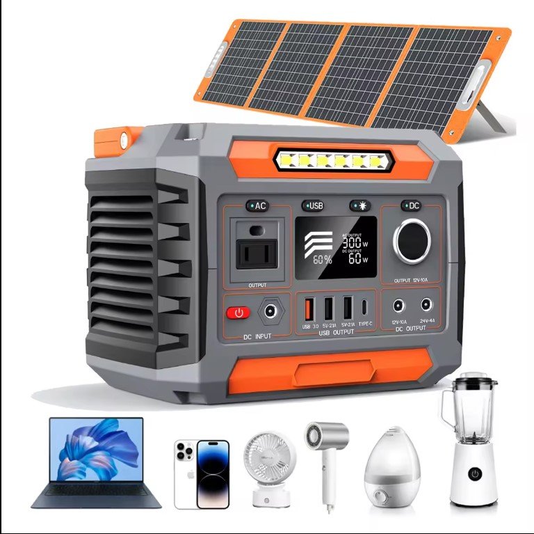 Premium Lithium Battery Solar Charge Power Storage System Multiple Socket
