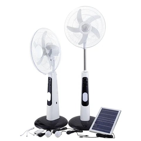 Rechargeable Solar fan 16 Inches Standing Fan