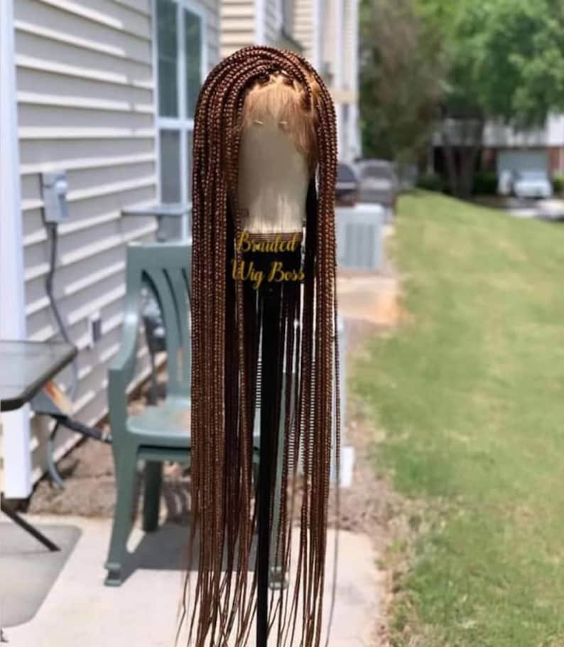 Braided wig Box braids wig lace front box braid wig full lace in GH