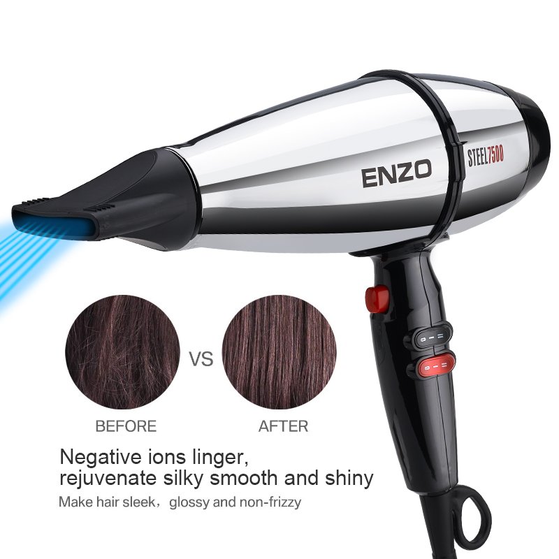 Hair Dryer All Metal 3 Gears Temperature Setting AC Motor
