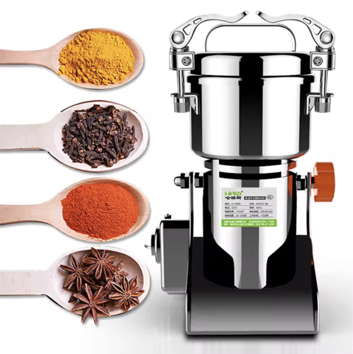 2500g Spice Herbs Grinder Blender Pulverizer Machine hr-50b from Dry to Powder