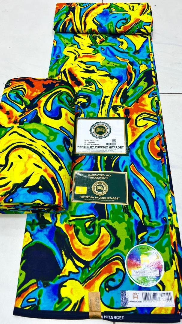 Cloth Hitarget Fabrics Wax Print For Making Dress, Craft, Quilts, Sewing, 2 Yards 6 Yards Piece