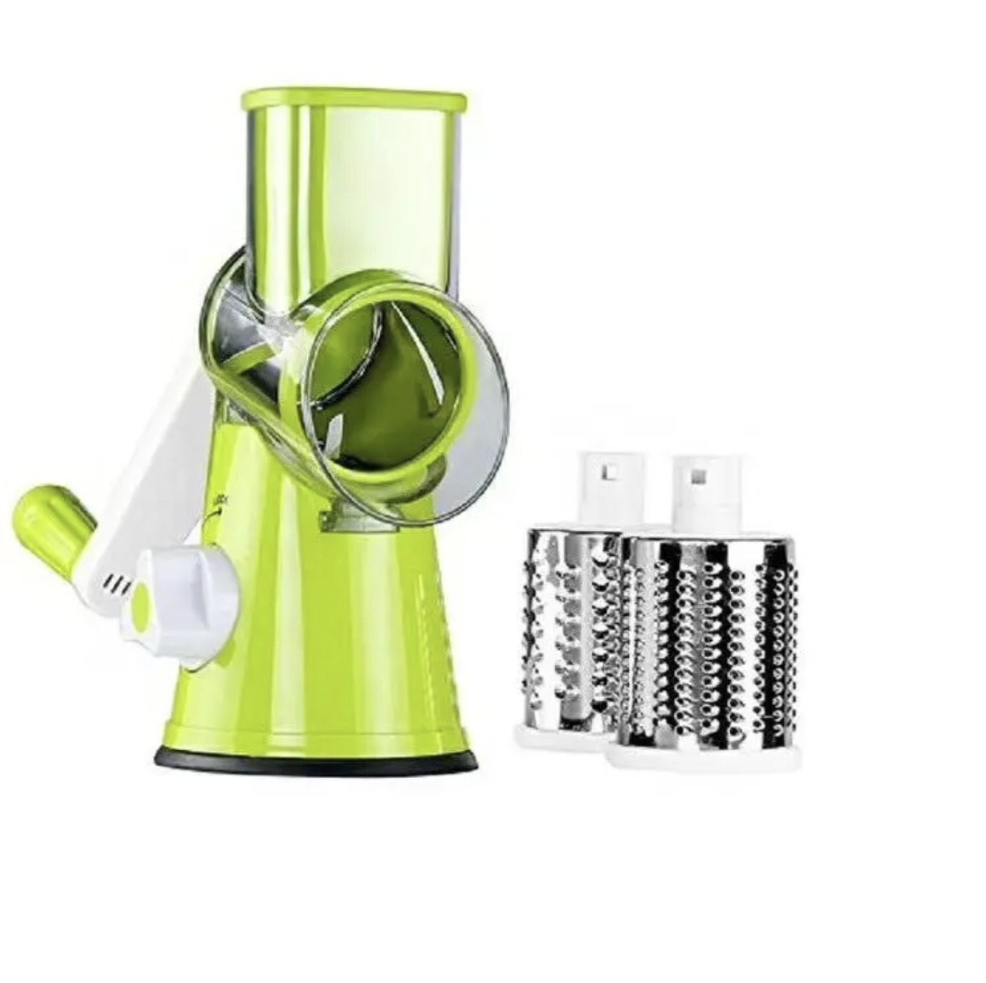 Vegetable cutter Grater, Upfrica Essentials Rotary Cheese Grater, Vegetable Slicer with Three Drum Blades, Grater for Kitchen Faster and Easy Cutting, Rotary Drum Grater Ideal for Cheese, Cucumber, Carrot, Nuts, etc