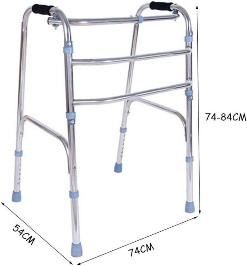 Walking Zimmer Frame Walker  Folding Lightweight Aluminium  - Adjustable Height