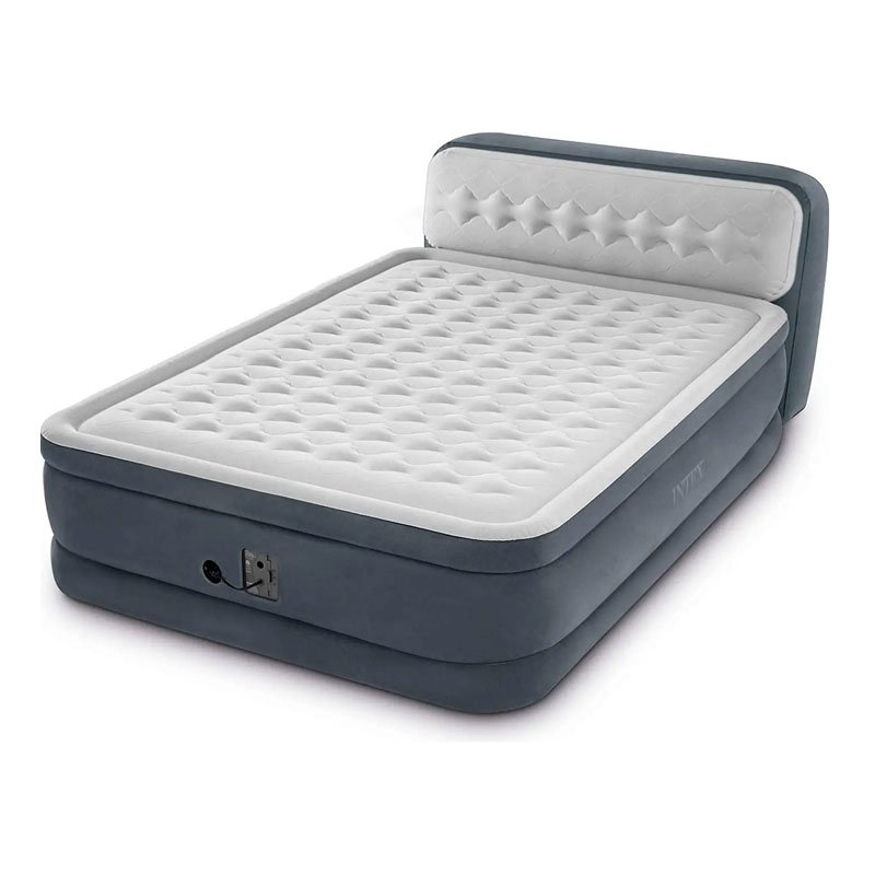 Air Bed With Built In Pump Mattress Self Inflatable Blow Up Double Bed with Headboard