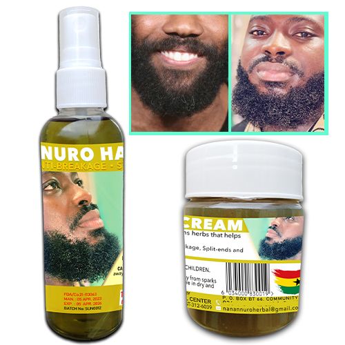 Nnuro Hair Food Nnuro Hair Growth Oil - 100ml + Hair Growth Cream - 140g in GH