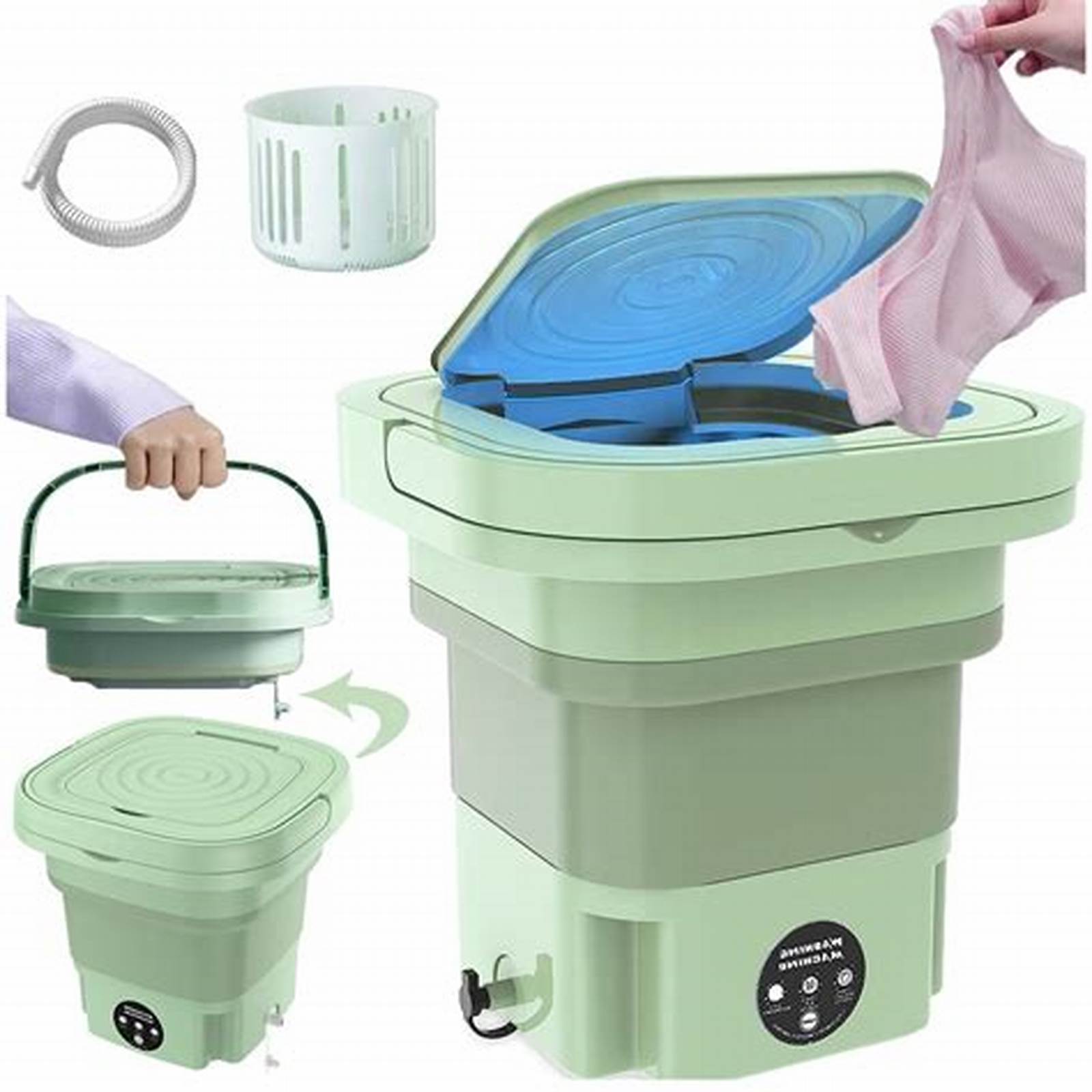 Washing Machine Foldable. Multi-Function Folding Washing Machine