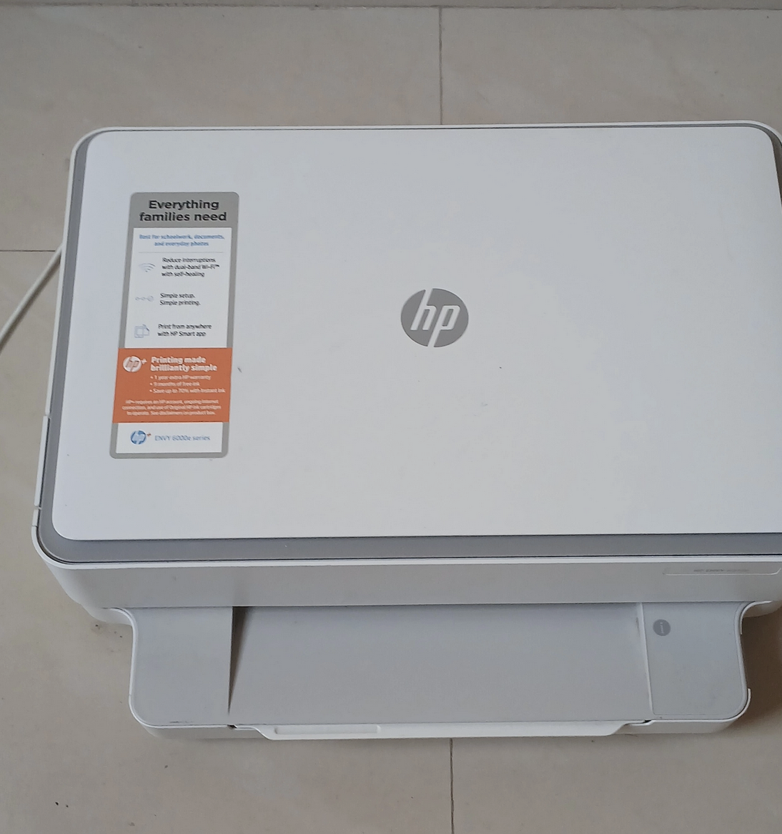 Hp wireless printer Envy 6000e