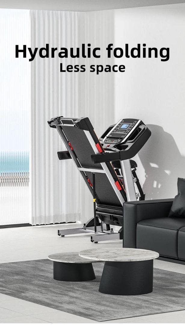 Treadmill Multifunctional Commercial Foldable Electric Treadmill – Silent, MP3, Bluetooth & LCD Screen | 3.0HP Motor