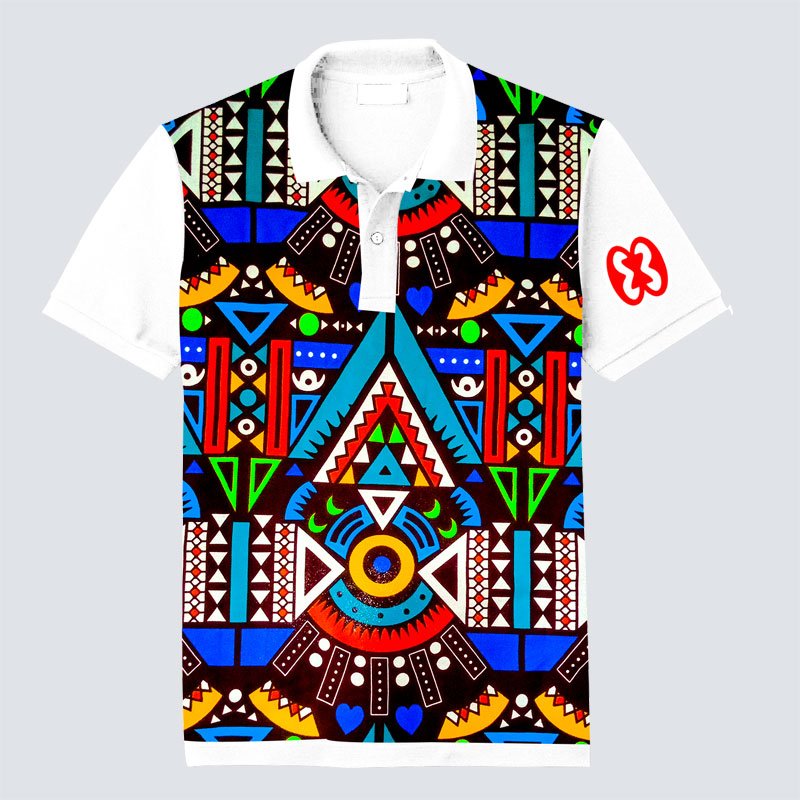 Lacoste Africanwear For Men Traditional Design White