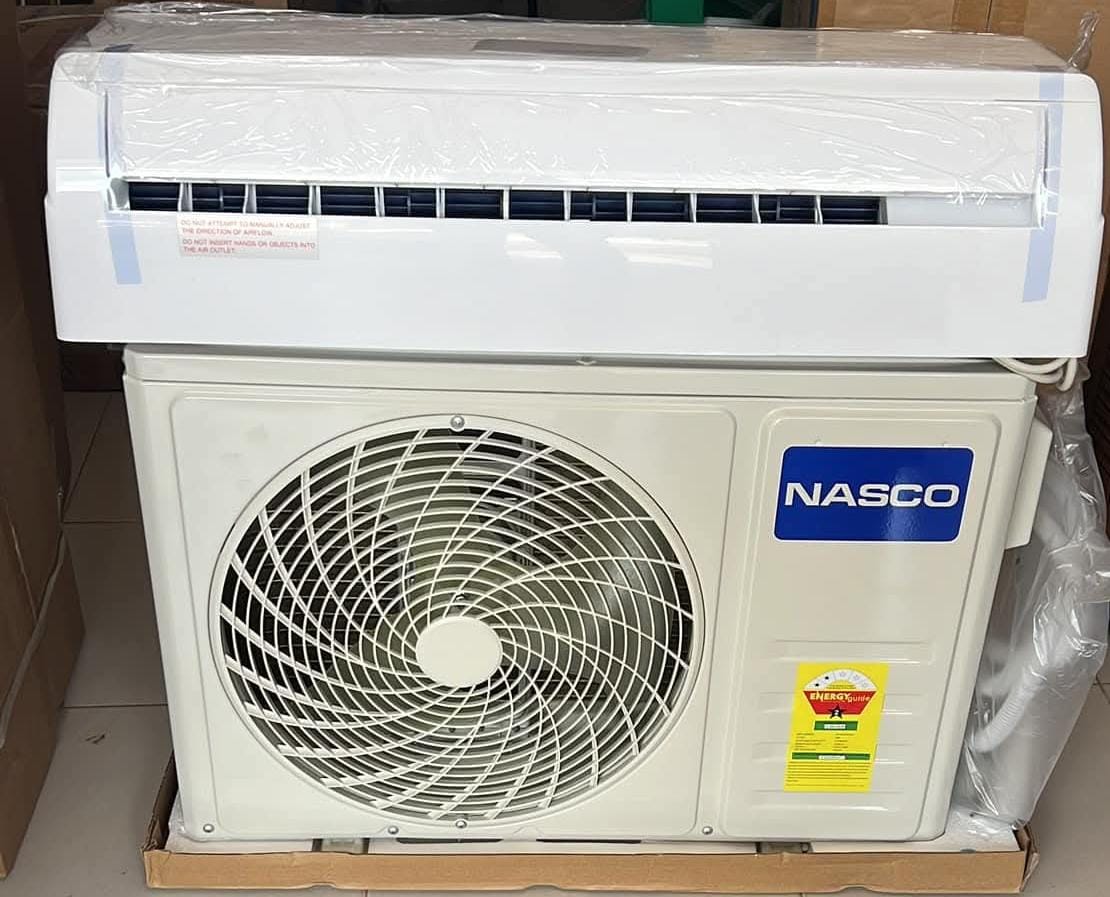 Air conditioner  - original Nasco split air conditioners in Ghana at affordable prices. Powerful cooling, low energy use, quiet operation. Delivery available in Accra, Tema, Kumasi, and across Ghana. 1.5HP, 2.0HP & 2.5HP available.