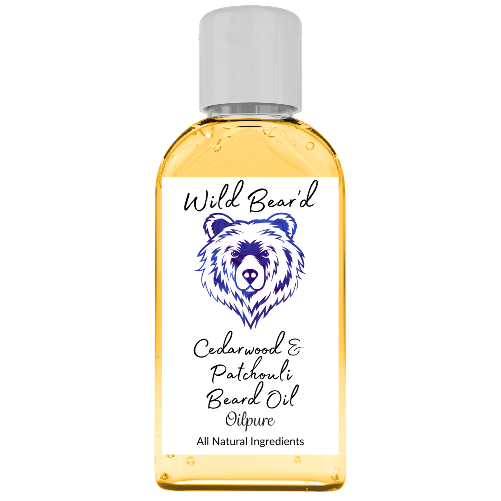 Cedarwood & Patchouli Beard Oil Hair natural balm men's gift facial shaving 50ml in GB