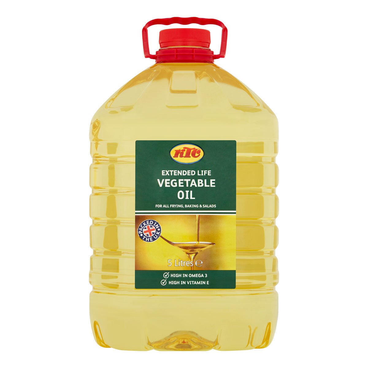 KTC Oil 5l Vegetable from UK 🇬🇧  for Frying Baking Salad with High Omega Vitamin-E Pack 5L vegetarians 🇬🇧