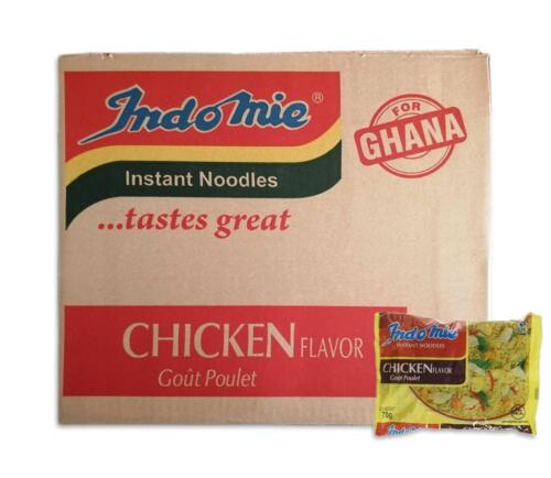 Indomie Instant Noodles Chicken Flavour, 70g (Box of 40) - Product of Ghana