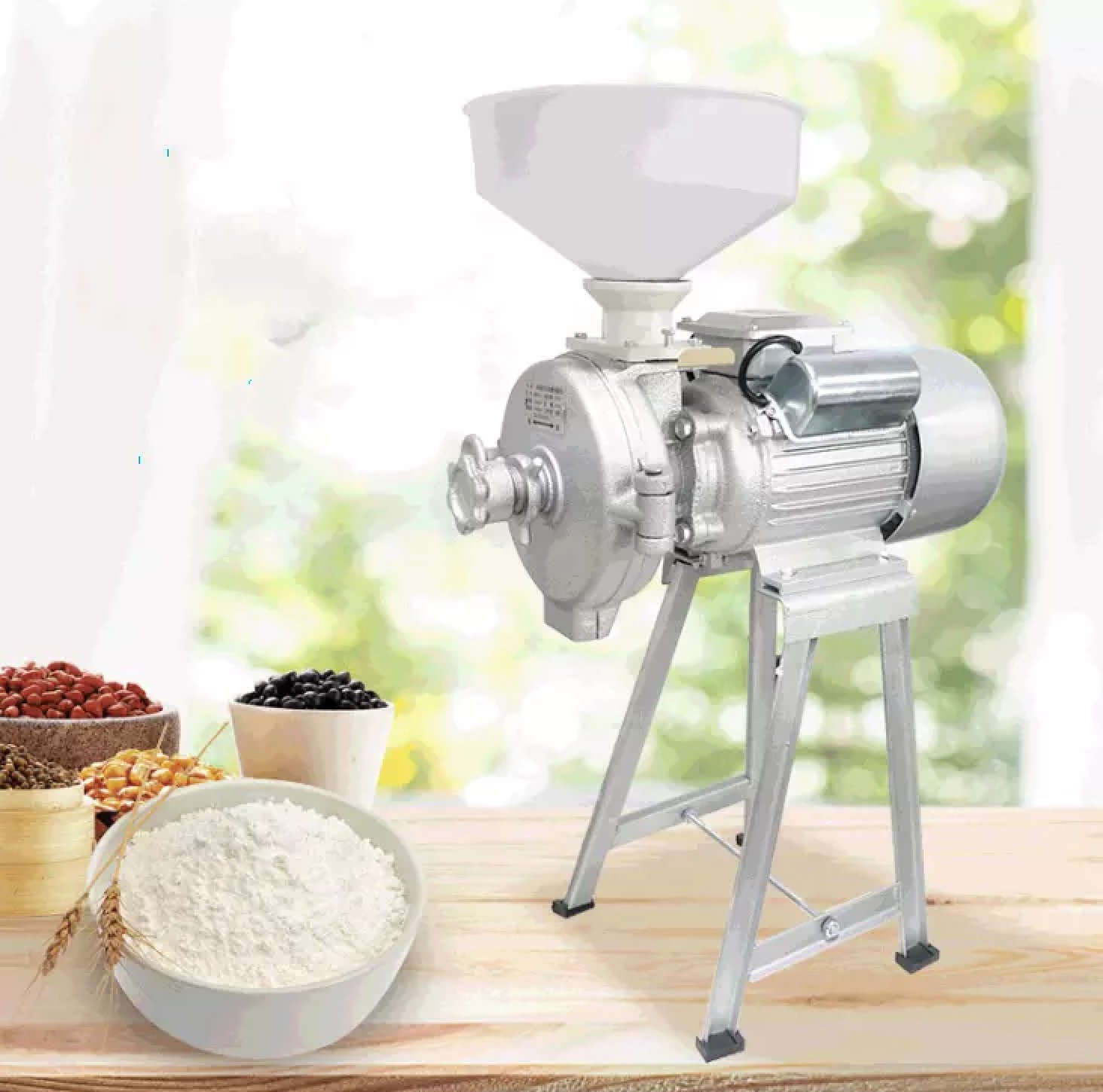 Grinder, Grinding Machine for Grains Wet And Dry Spices Milling Machine Grain Mill Grinder