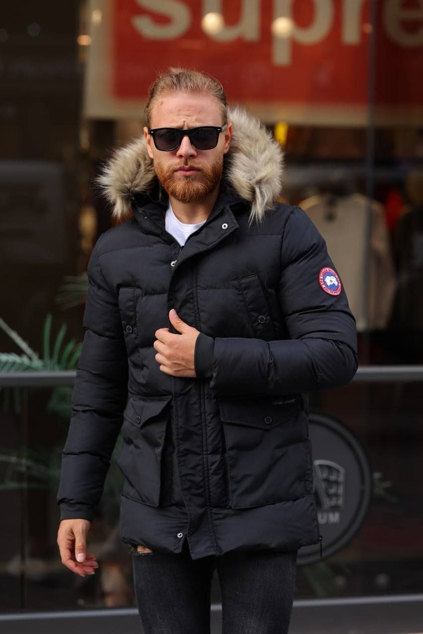 Winter Jacket for Men Black Mens Coat in GB