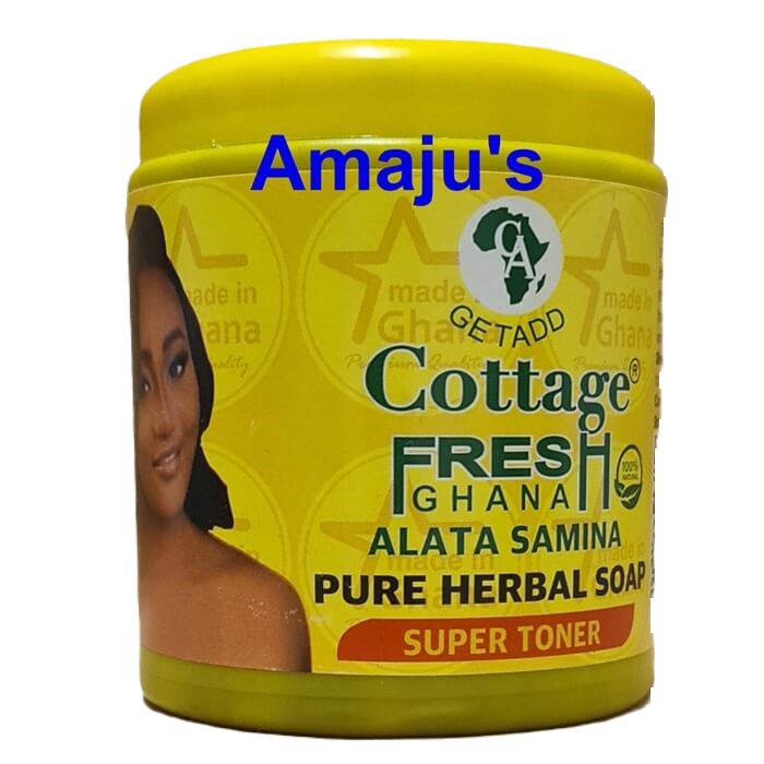 Alata Samina African black soap Original Natural Cottage Fresh Ghana Alata Samina Organic Super Toner - 550g
