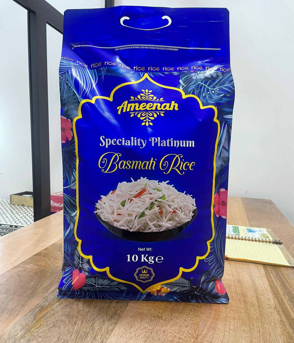 Ameenah Basmati Rice 10kg Pusa Fragrance Wholesale