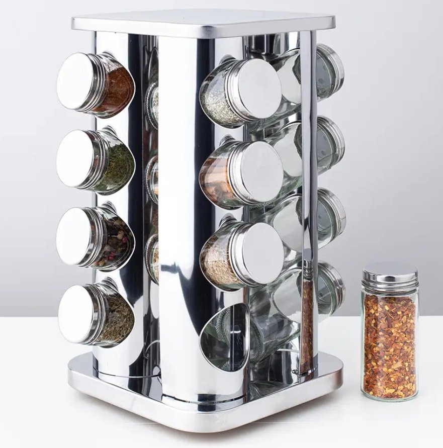 Rotating Spice Kitchen Jars Organiser | Price in| Upfrica (brand-new) – Storage Containers in GH